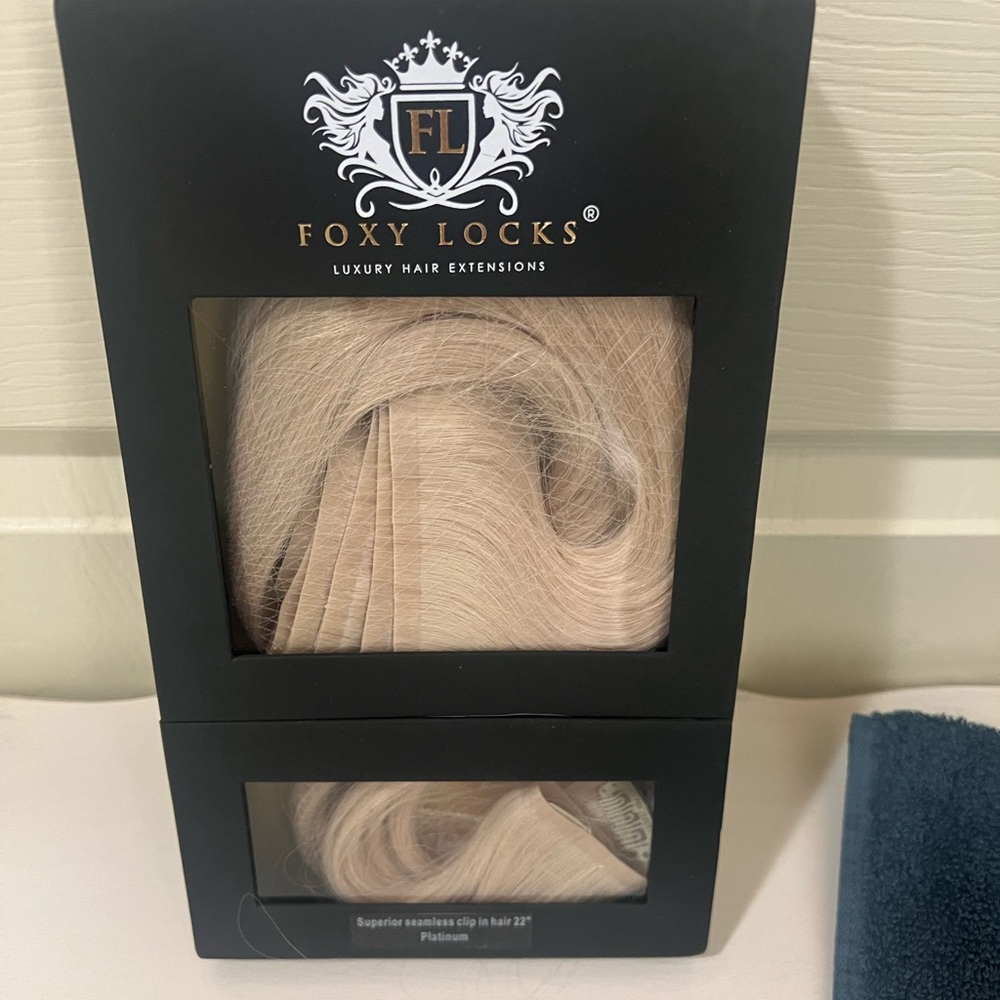 Foxy Locks Platinum Hair Extensions